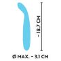 Podręczny wąski wibrator punktu G 18 cm 7 trybów - 11