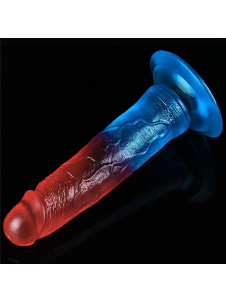 Żelowe dildo penis silikonowyy z przyssawką - 8