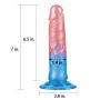 Żelowe dildo penis silikonowyy z przyssawką - 3