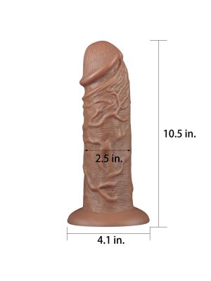 Wyżyłowane gigantyczne dildo z przyssawką 26,5 cm - image 2