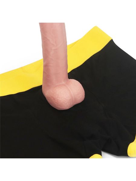 Strap-on fikuśne męskie majtki z otworami na pupę - 6