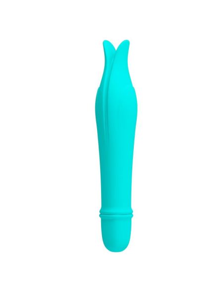 Masażer stymulator łechtaczki wibrator punkt G 14cm 10 trybów niebieski - 2