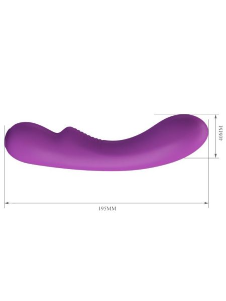 Wibrator klasyczny masażer sex stymulator 19cm USB 12trybów - 4