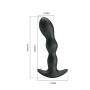 Masażer prostaty wibracje korek analny 14cm 12 trybów USB - 5