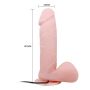 Penis jak prawdziwy członek jądra dildo 19cm - 5