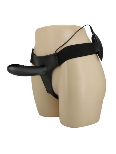 Uprząż strap-on dla mężczyzn wibrator pusty 18cm