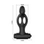 Silikonowy wibrujący korek analny sex plug 11cm - 5