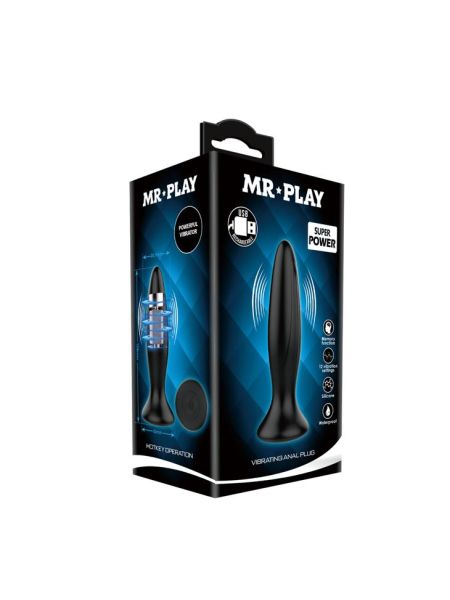 Wibrujący korek analny sex zatyczka plug 12cm - 6