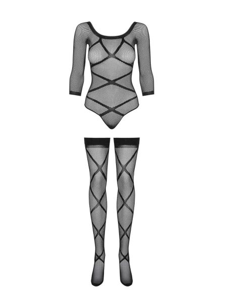 Bodystocking sex komplet body pończochy G320 S/M/L - 7