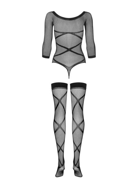 Bodystocking sex komplet body pończochy G320 S/M/L - 8