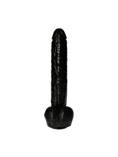 Gigantyczny penis dildo z jądrami przyssawką 40cm - 2