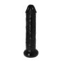 Grube czarne realistyczne dildo z żyłami 28,5 cm - 4