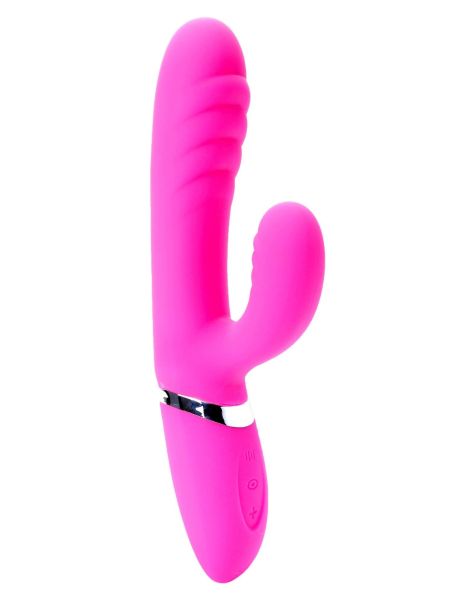 Wibrator ze stymulatorem łechtaczki królik 22cm 36 trybów USB