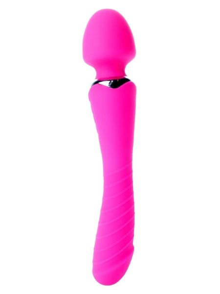 Masażer łechtaczki 2w1 sex wibrator ogrzewany 22cm 36trybów - 2