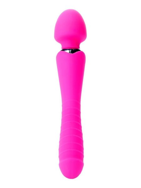 Masażer łechtaczki 2w1 sex wibrator ogrzewany 22cm 36trybów