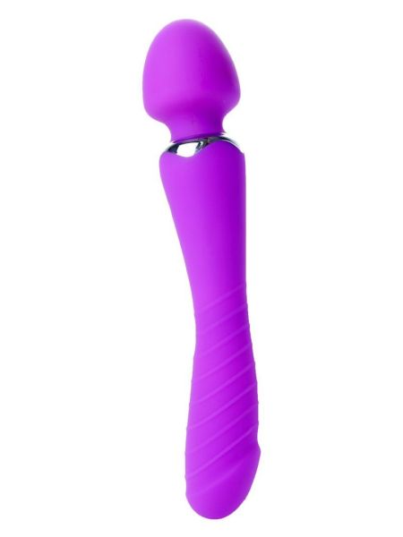 Masażer łechtaczki 2w1 sex wibrator ogrzewany 22cm 36trybów - 2