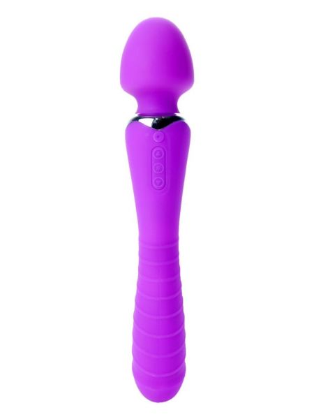 Masażer łechtaczki 2w1 sex wibrator ogrzewany 22cm 36trybów - 3