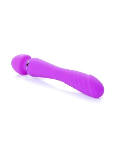 Masażer łechtaczki 2w1 sex wibrator ogrzewany 22cm 36trybów - 4