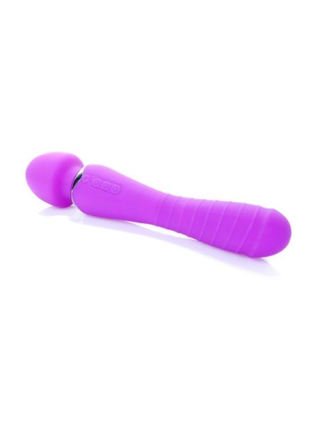 Masażer łechtaczki 2w1 sex wibrator ogrzewany 22cm 36trybów - 6