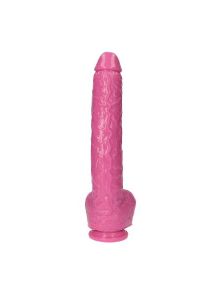 Penis wielki różowy ogromne dildo z jądrami 30 cm - 5