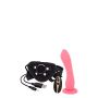 7INCH VIBRATION DILDO STRAP-ON PINK - 5