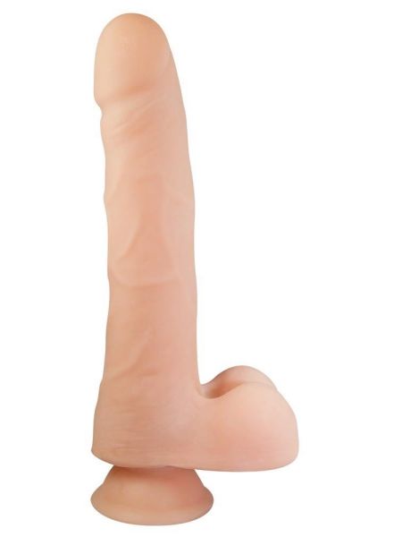 Dildo realistyczne z przyssawką i jądrami 21 cm - 3