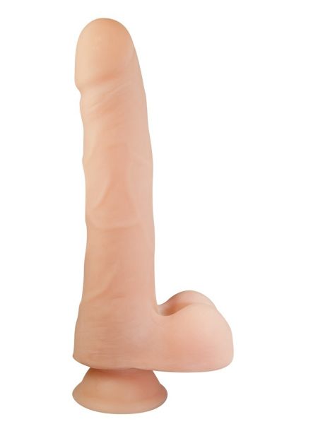 Dildo realistyczne z przyssawką i jądrami 21 cm - 4