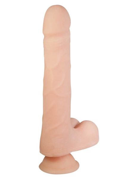 Dildo realistyczne z przyssawką i jądrami 21 cm - 5