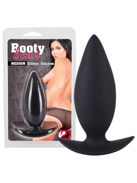 Korek analny zatyczka plug silikon sex średni 10cm - 5