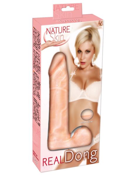 Dildo realistyczne penis naturalny z jądrami 20cm