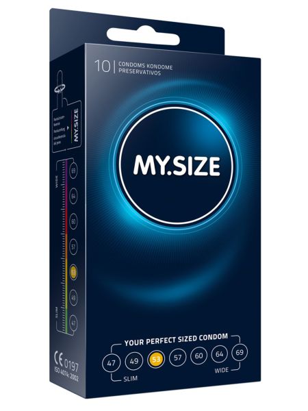 Prezerwatywy klasyczne na wymiar MYSIZE 53mm 10szt