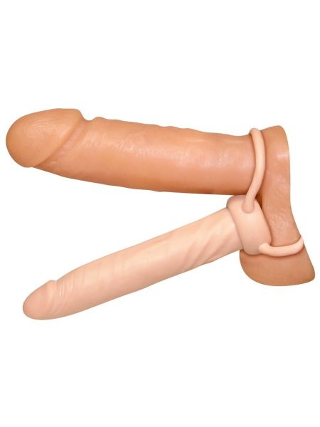 Dildo proteza pierścienie na jądra penisa sex 16cm - 5