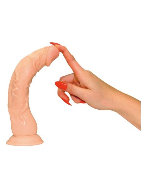 Realistyczne dildo naturalny rozmiar przyssawka - 9