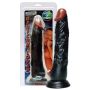 Czarne realistyczne dildo penis z przyssawką 23cm - 12