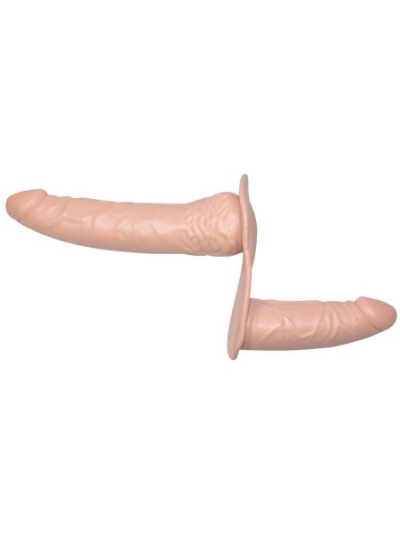 Strap on podwójna uprząż majtki dwa dildo - 5