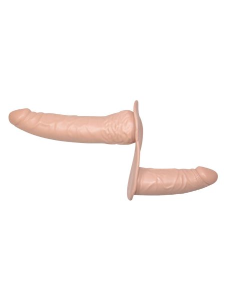 Strap on podwójna uprząż majtki dwa dildo - 6