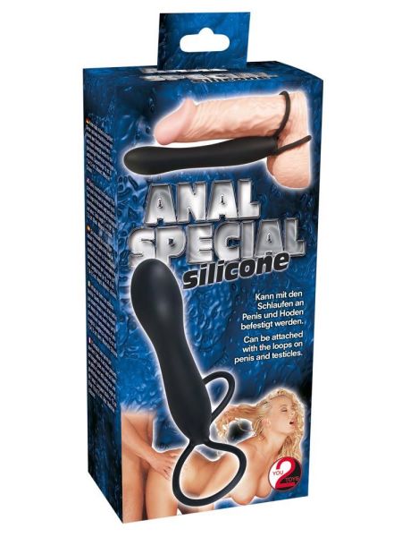 Dildo do noszenia penetracja analna podwójna 15cm - 2