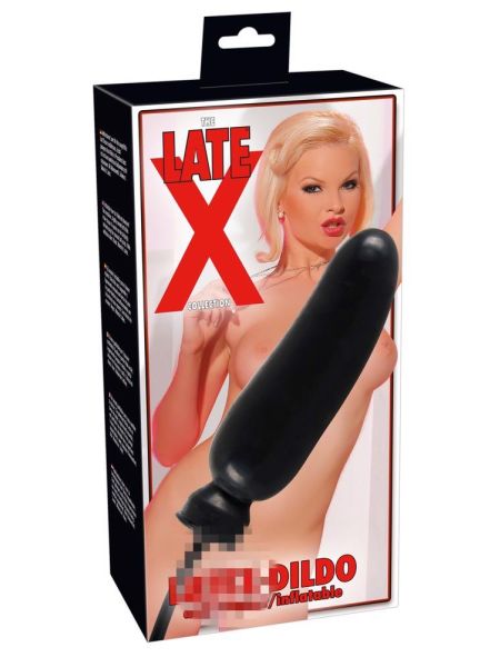 Dildo analne waginalne lateksowe pompowane 20cm