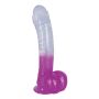 Żelowy realistyczny penis dildo z przyssawką 19cm - 4