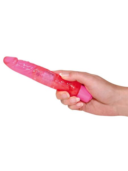 Wąski żelowy wibrator penis analny do pupy 17cm - 8