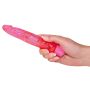 Wąski żelowy wibrator penis analny do pupy 17cm - 9