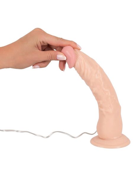 Dildo naturalne z wibracjami pilotem przyssawką 23 cm - 8