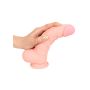 Realistyczny elastyczny penis dildo przyssawka 20cm - 12