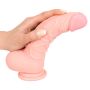 Realistyczny elastyczny penis dildo przyssawka 20cm - 14