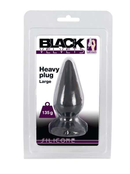 Korek analny plug silikonowy ciężki duży gruby 10cm - 3