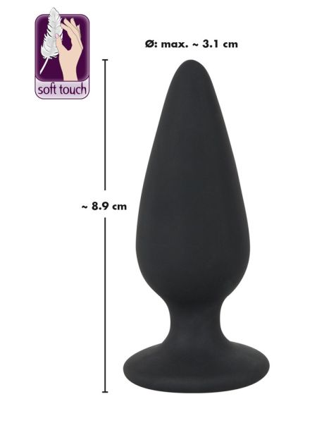 Obciążony korek analny plug zatyczka do pupy 8cm - 11