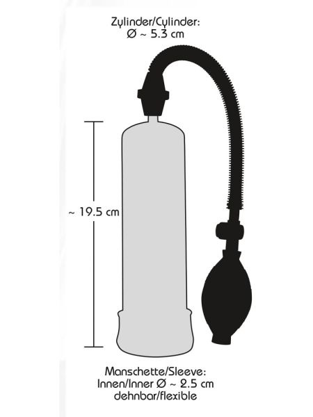 Pompka próżniowa męska erekcyjna powiększająca sex przezroczysta - 11