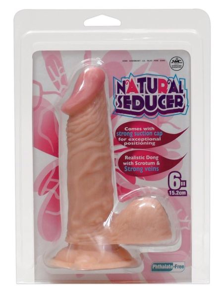 Naturalnej wielkości penis dildo z przyssawką 17cm - 2