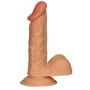 Naturalnej wielkości penis dildo z przyssawką 17cm - 7