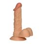 Naturalnej wielkości penis dildo z przyssawką 17cm - 2